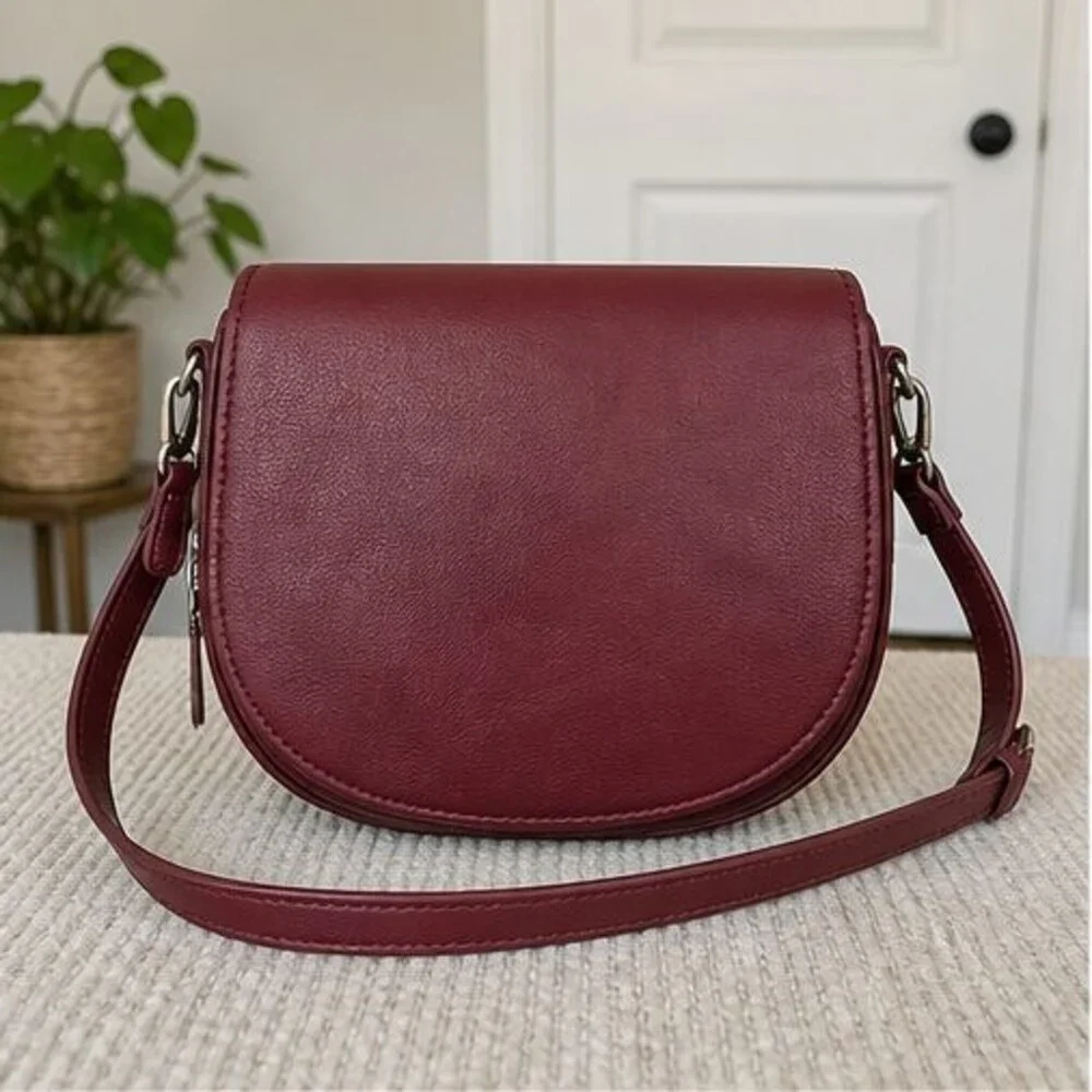 Merlot Faux Leather Bag